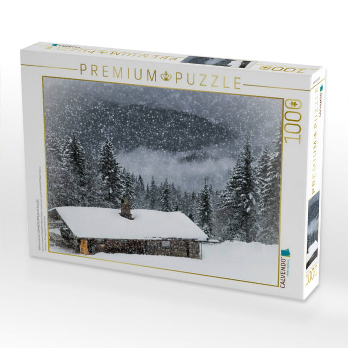 Wintermärchen HEMMERSUPPENALM II (weiß) - CALVENDO Foto-Puzzle'