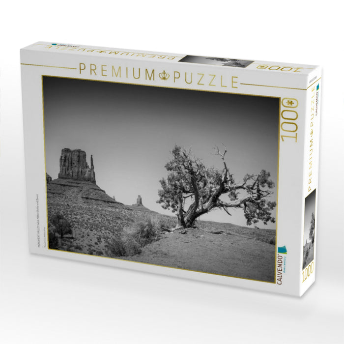 MONUMENT VALLEY West Mitten Butte und Baum - CALVENDO Foto-Puzzle'