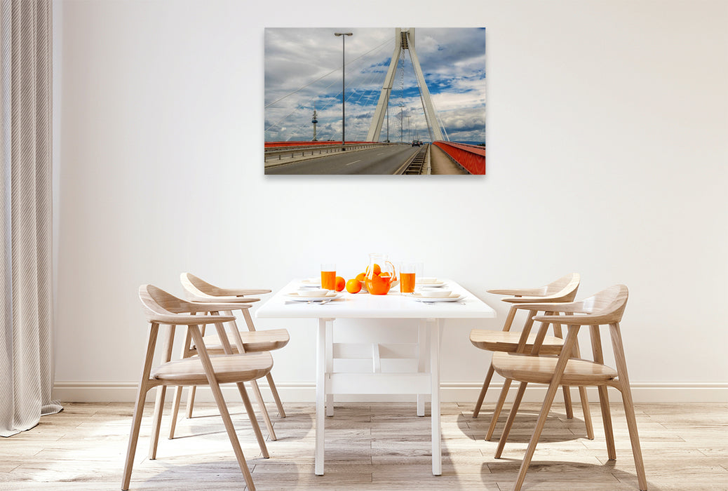 Premium Textil-Leinwand Pylonbrücke