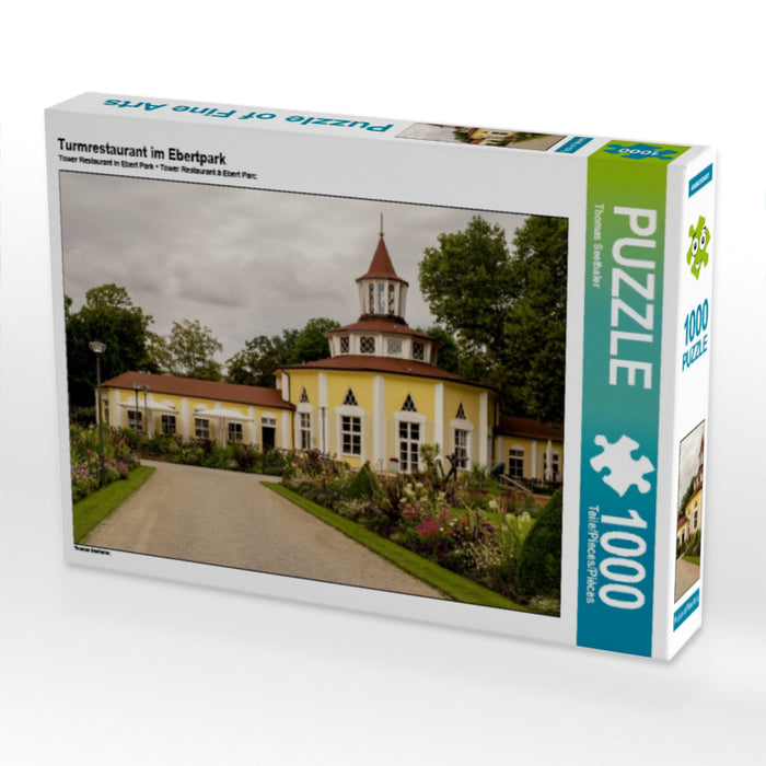 Tower restaurant in Ebertpark - CALVENDO photo puzzle 