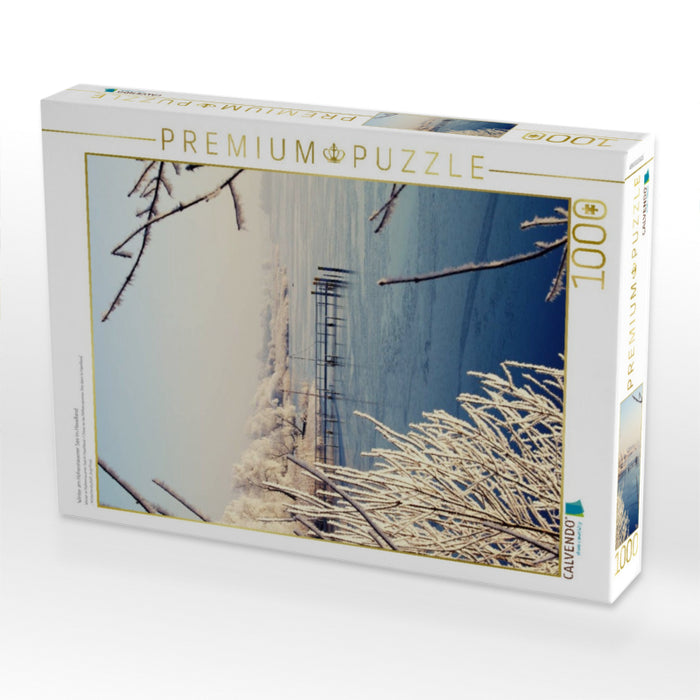 Winter am Hohennauener See im Havelland - CALVENDO Foto-Puzzle'