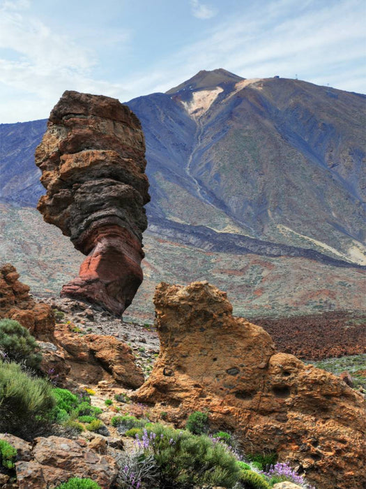 Teide Vulkan und Felsengruppe Roques de Gracía - CALVENDO Foto-Puzzle'