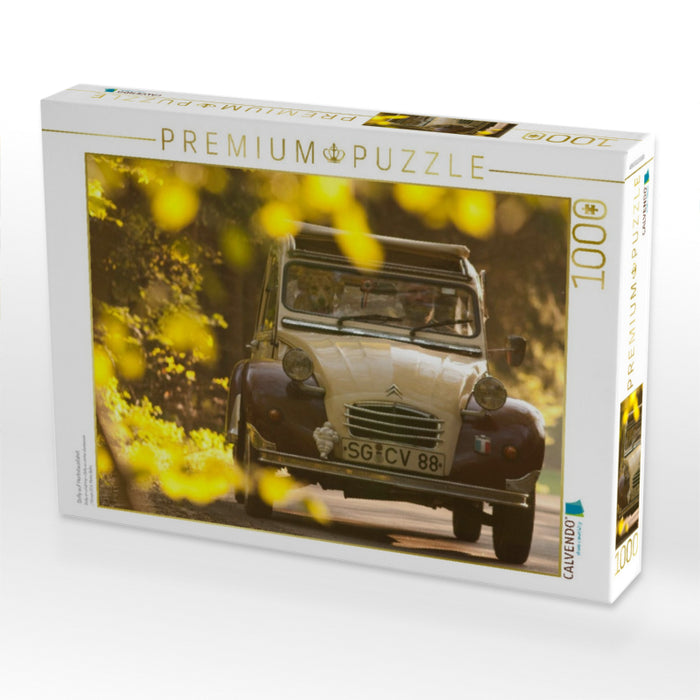 Dolly auf Herbstausfahrt - CALVENDO Foto-Puzzle'