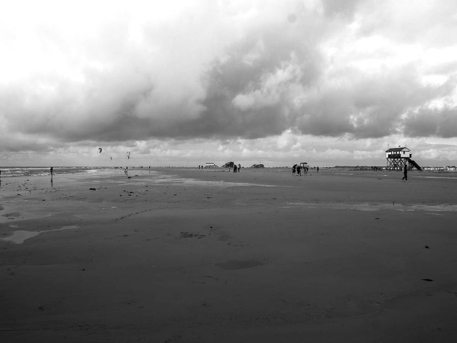 Pfahlbauten am Strand - CALVENDO Foto-Puzzle'