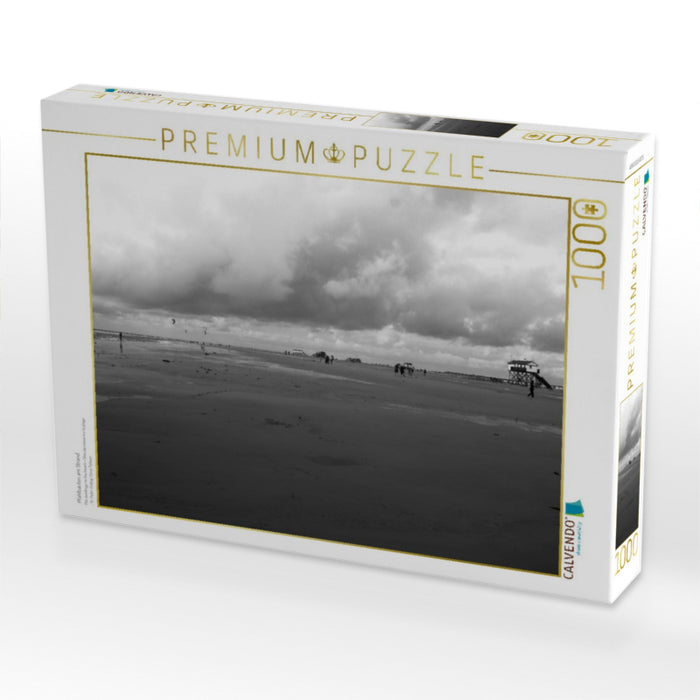 Pfahlbauten am Strand - CALVENDO Foto-Puzzle'