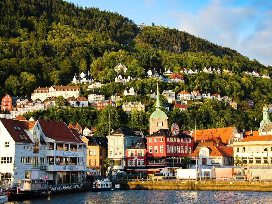 Die Stadt Bergen in Norwegen - CALVENDO Foto-Puzzle'