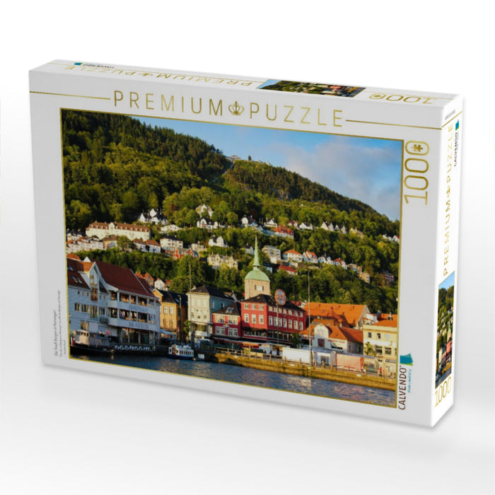 Die Stadt Bergen in Norwegen - CALVENDO Foto-Puzzle'