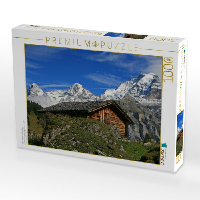 Eiger, Mönch und Jungfrau - CALVENDO Foto-Puzzle'