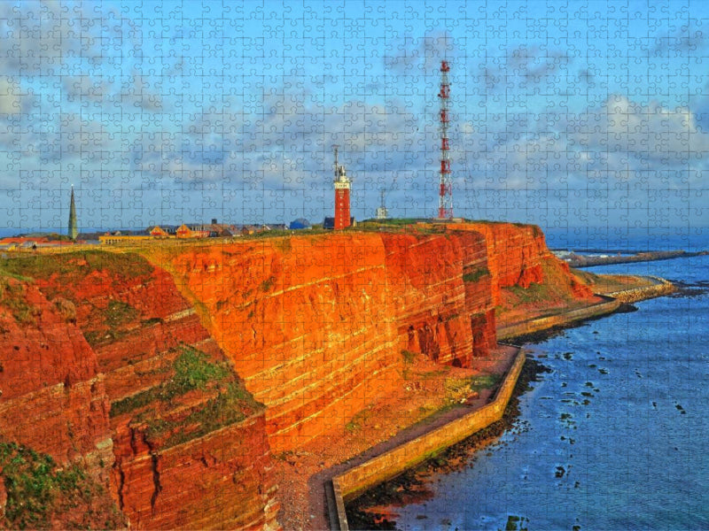 Helgoland im Abendlicht - CALVENDO Foto-Puzzle'