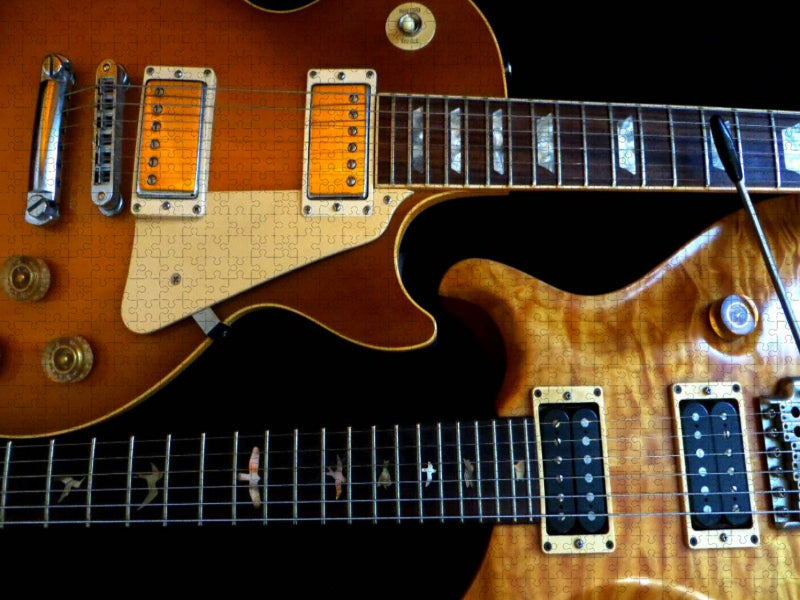 Traumhafte Gitarren - CALVENDO Foto-Puzzle'