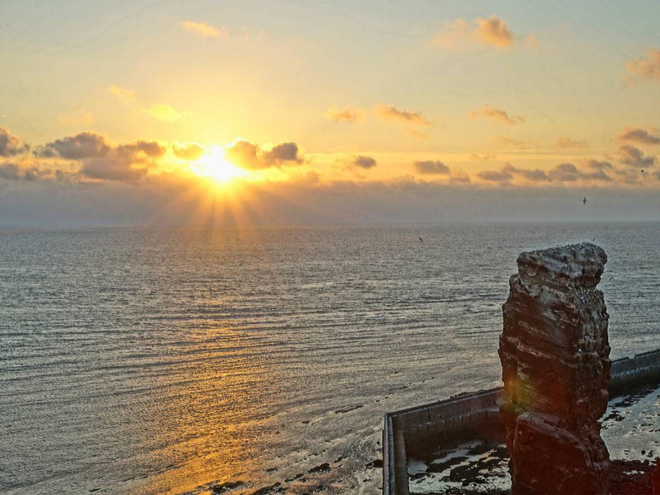 Sonnenuntergang an der langen Anna - CALVENDO Foto-Puzzle'