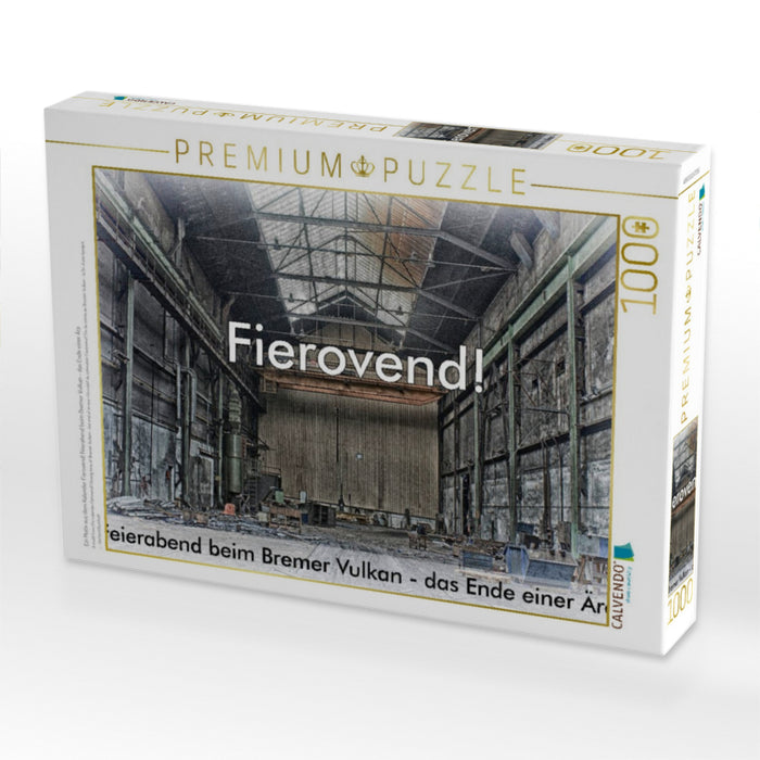 Ein Motiv aus dem Kalender Fierovend! Feierabend beim Bremer Vulkan - das Ende einer Ära - CALVENDO Foto-Puzzle'