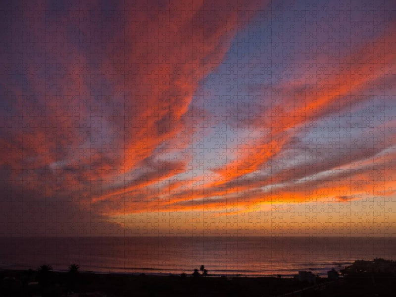 Ein Motiv aus dem Kalender Der Tag klingt aus - Sonnenuntergang im Valle Gran Rey - La Gomera - CALVENDO Foto-Puzzle'