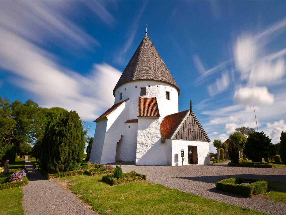 Rundkirche Olsker - CALVENDO Foto-Puzzle'