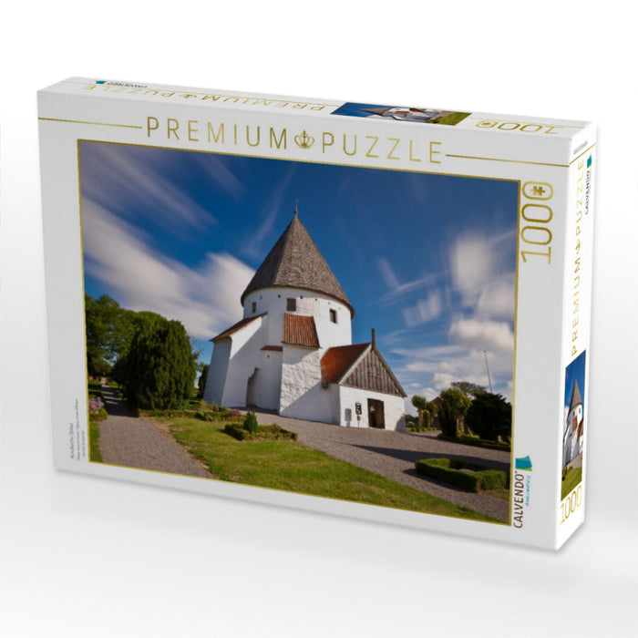 Rundkirche Olsker - CALVENDO Foto-Puzzle'