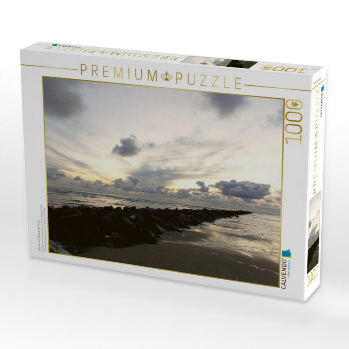 Abends am Strand von Texel - CALVENDO Foto-Puzzle'