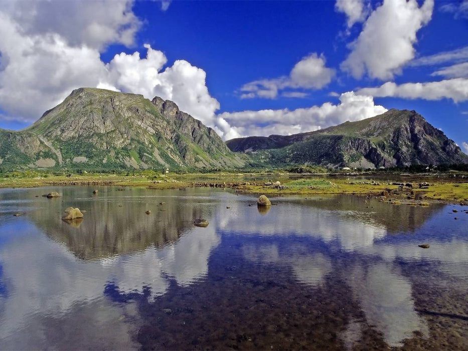 Norwegen: Wolkenspiele im Nordland - CALVENDO Foto-Puzzle'
