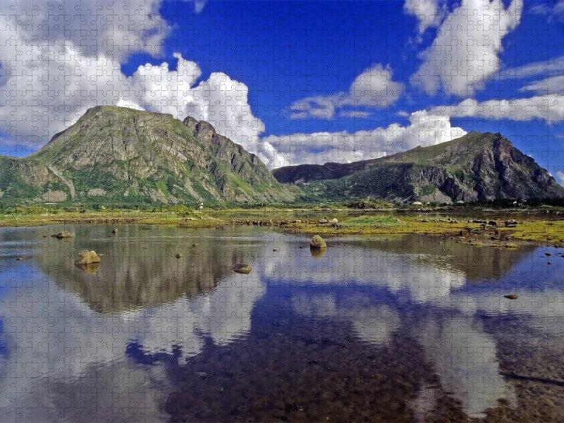 Norwegen: Wolkenspiele im Nordland - CALVENDO Foto-Puzzle'