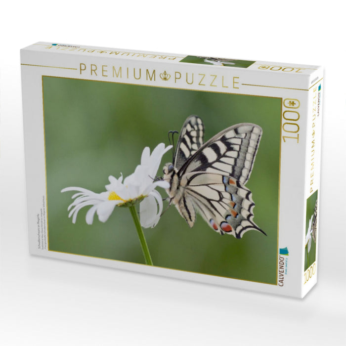 Schwalbenschwanz an Margerite - CALVENDO Foto-Puzzle'