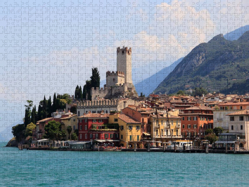 Altstadt von Malcesine - CALVENDO Foto-Puzzle'