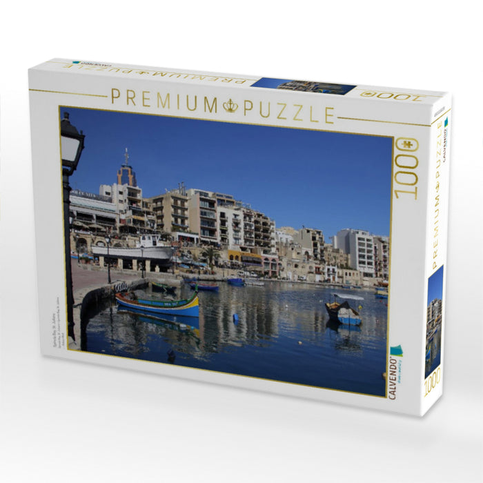 Spinola Bay, St. Julians - CALVENDO Foto-Puzzle'