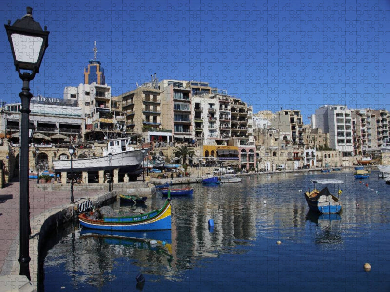 Spinola Bay, St. Julians - CALVENDO Foto-Puzzle'