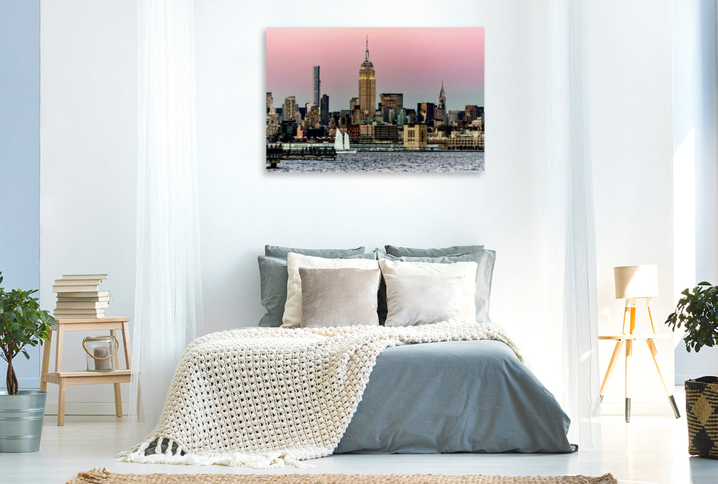 Premium Textil-Leinwand Premium Textil-Leinwand 120 cm x 80 cm quer New York Midtown Manhattan