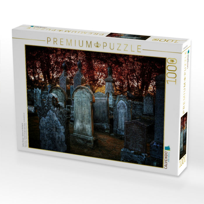 Gothic Fantasy - Warten auf die Nacht - CALVENDO Foto-Puzzle'