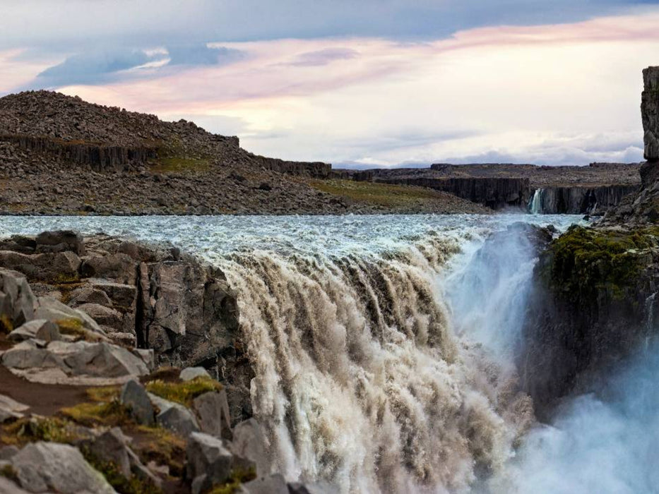 Dettifoss Island - Stärkster Wasserfall Europas - CALVENDO Foto-Puzzle'