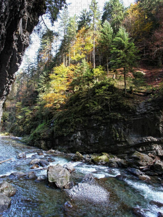 Naturerlebnis Breitachklamm - CALVENDO Foto-Puzzle'