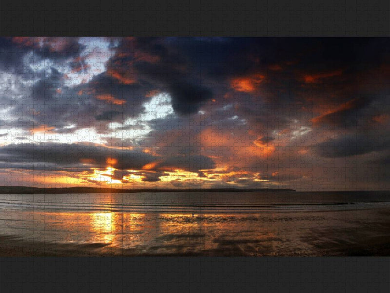 Panorama Dunnet Beach, Caithness, Schottland - CALVENDO Foto-Puzzle'
