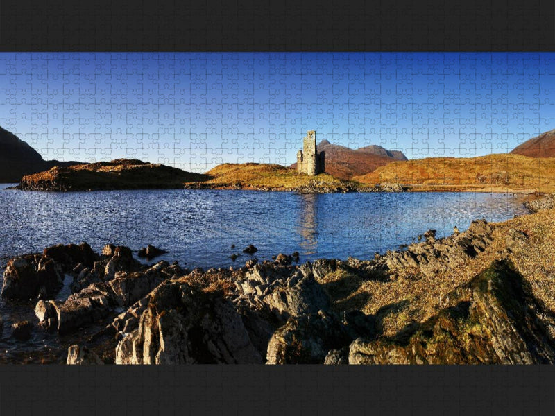 Panorama, Ardvreck Castle, Schottland - CALVENDO Foto-Puzzle'