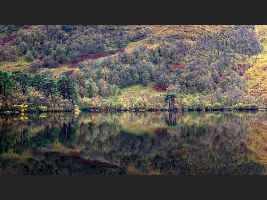 Zauberhafte Panorama Aufnahme von Loch Eilt, Glenfinnan, Schottland - CALVENDO Foto-Puzzle'