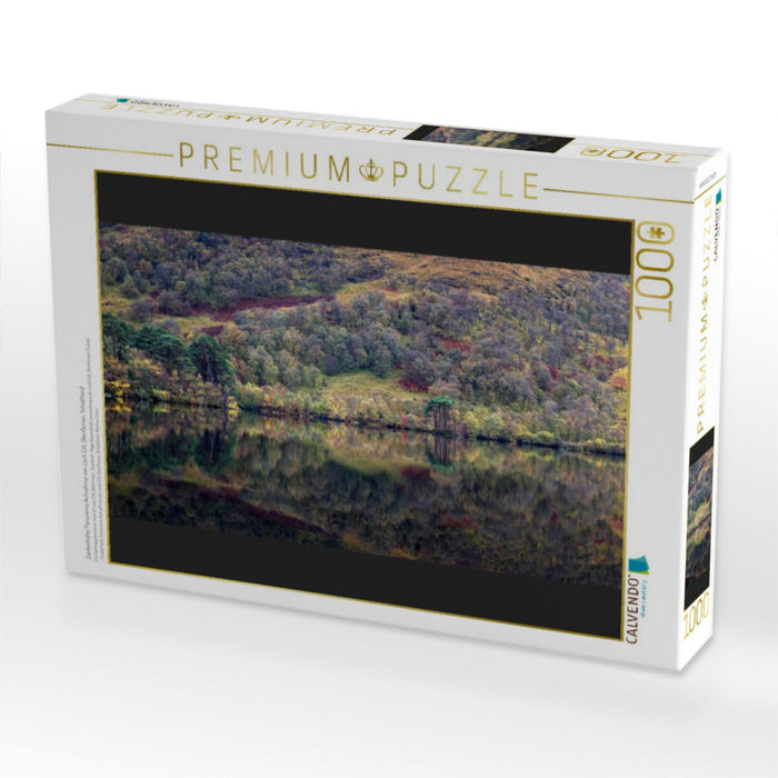 Zauberhafte Panorama Aufnahme von Loch Eilt, Glenfinnan, Schottland - CALVENDO Foto-Puzzle'