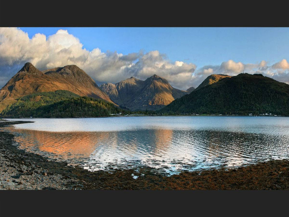 Panorama, Glen Coe Village, Schottland - CALVENDO Foto-Puzzle'