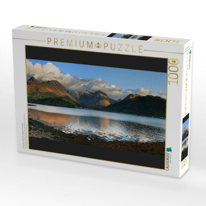 Panorama, Glen Coe Village, Schottland - CALVENDO Foto-Puzzle'