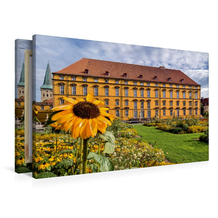 Toile textile haut de gamme Toile textile haut de gamme 120 cm x 80 cm paysage Château d'Osnabrück 