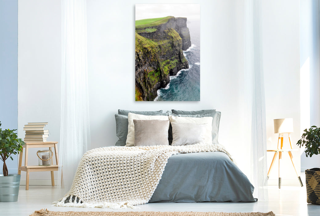 Premium Textil-Leinwand Premium Textil-Leinwand 80 cm x 120 cm  hoch Die Cliffs of Moher