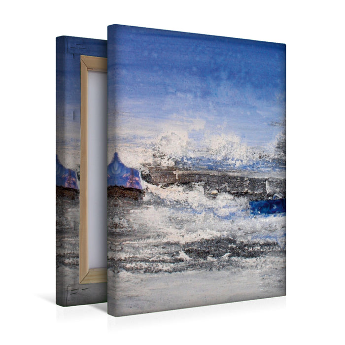 Premium Textil-Leinwand Winterimpression