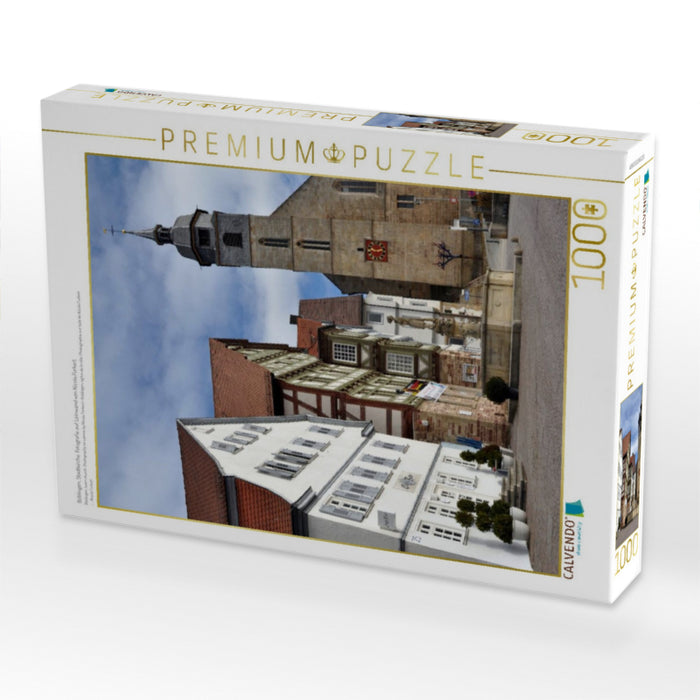 Böblingen, Stadtkirche. Fotografie auf Leinwand von Nicola Furkert - CALVENDO Foto-Puzzle'