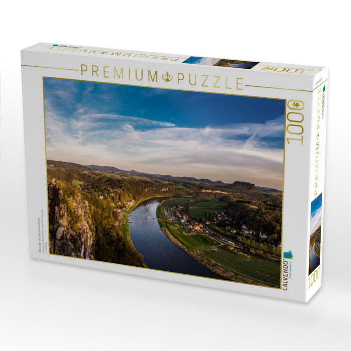 Blick über die Elbe, Deutschland - CALVENDO Foto-Puzzle'