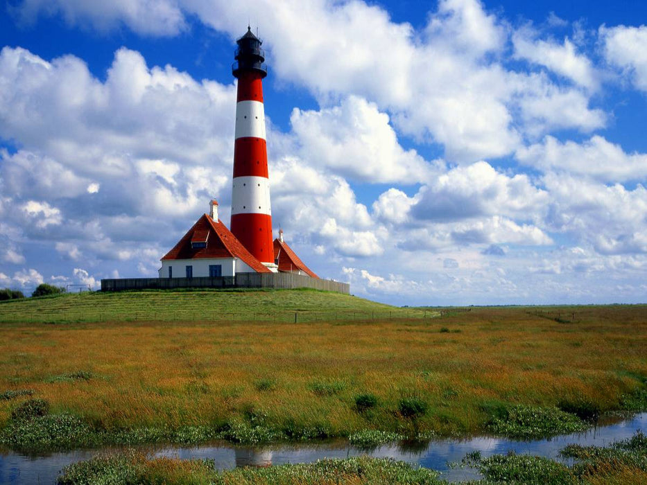 Leuchtturm Westerhever - CALVENDO Foto-Puzzle'