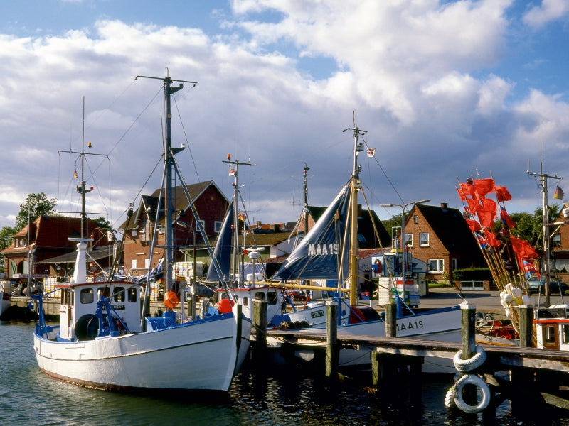 Fischhafen Maasholm, Ostsee 1000 Teile Puzzle quer - CALVENDO Foto-Puzzle'