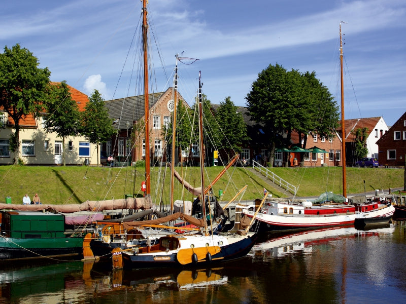 Fischerhafen Carolinensiel, Ostfriesland 1000 Teile Puzzle quer - CALVENDO Foto-Puzzle'