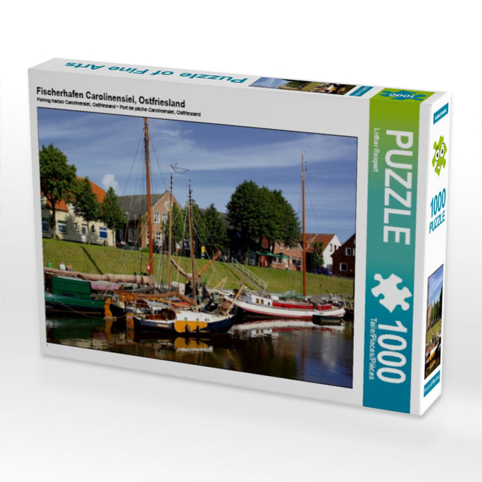 Fischerhafen Carolinensiel, Ostfriesland 1000 Teile Puzzle quer - CALVENDO Foto-Puzzle'