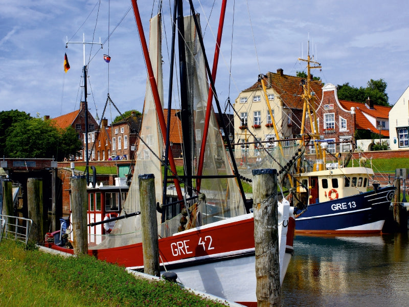 Fischerhafen Greetsiel, Ostfriesland 1000 Teile Puzzle quer - CALVENDO Foto-Puzzle'