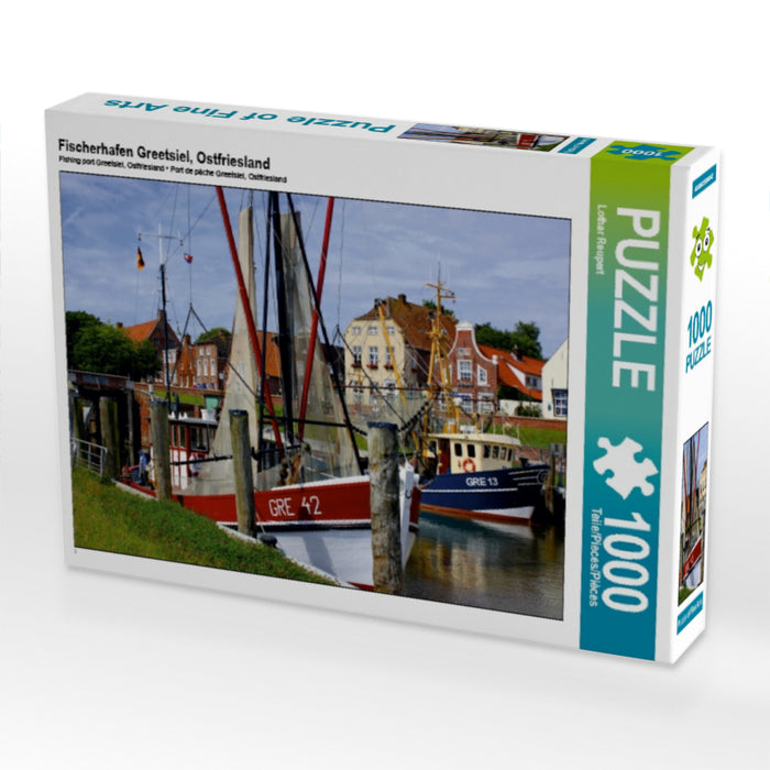 Fischerhafen Greetsiel, Ostfriesland 1000 Teile Puzzle quer - CALVENDO Foto-Puzzle'