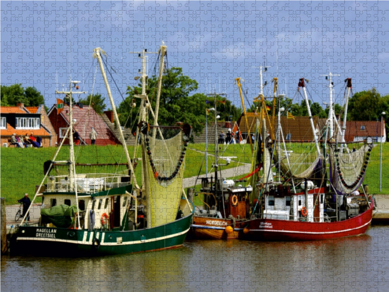 Fischerhafen Greetsiel 1000 Teile Puzzle quer - CALVENDO Foto-Puzzle'