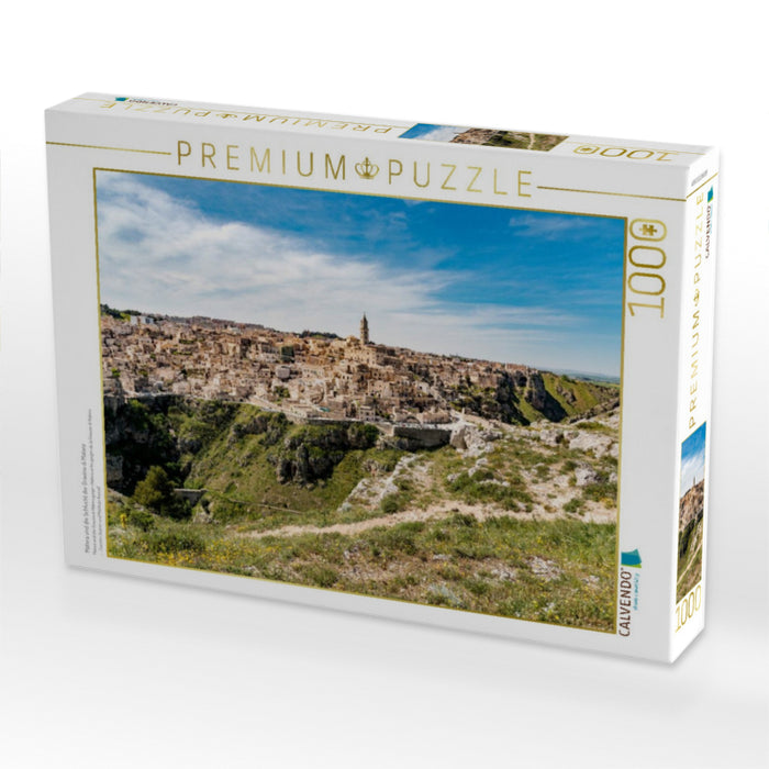 Matera und die Schlucht der Gravina di Matera - CALVENDO Foto-Puzzle'