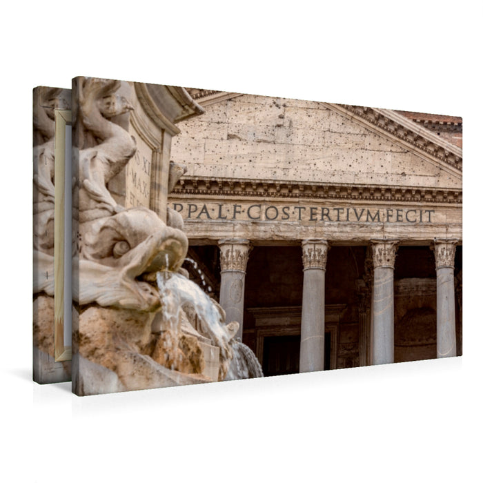 Premium Textil-Leinwand Pantheon in Rom